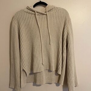 Neely Cozy Cream Ribbed Women's Sweater